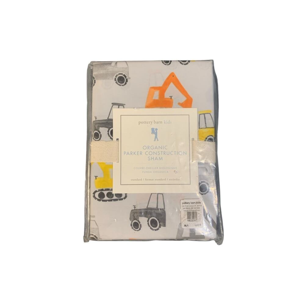 Pottery Barn Kids Parker Construction Truck Tractor‎ Dump Truck Sham